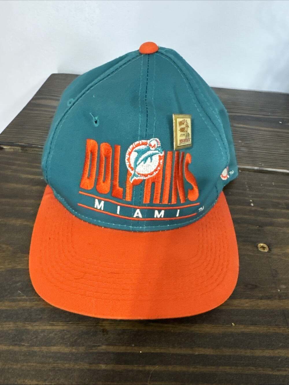 Miami Dolphins Vintage 90's Cap Team NFL Snapback Hat OSFA